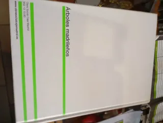 Libro árboles madrileños.