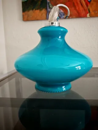 Lámpara Opalina Vintage Azul