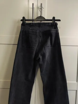 Stradivarius Jeans Gris Talla 36 Bolsillos