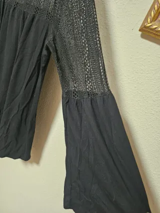 Jersey Desigual negro con rejilla