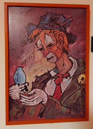 Conjunto cuadros de payasos