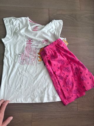 Pigiama estivo Paw Patrol bambina 7/8 anni nuovo