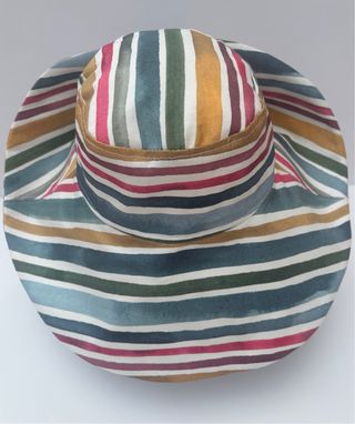Sombrero ala ancha rayas multicolor