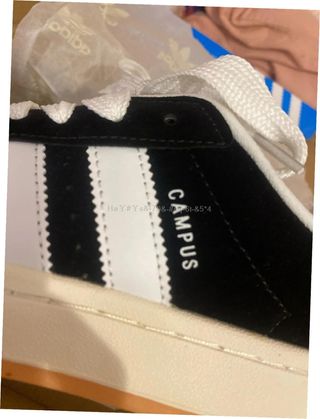 Adidas Campus Talla 37 Negro Blanco