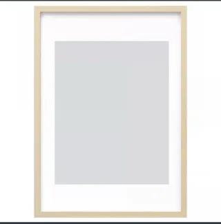 2 Marcos efecto abedul madera y cristal