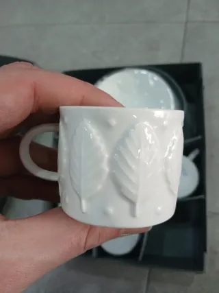 Juego café Castro Sargadelos Follas F-73