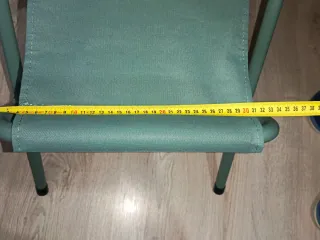 Taburete plegable camping verde