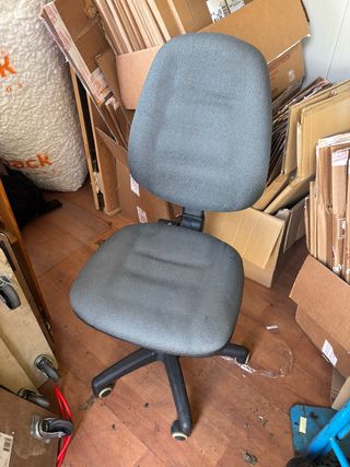 OFERTA! Silla Oficina Ruedas Gris Giratoria