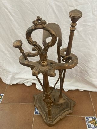 Juego de chimenea victoriano