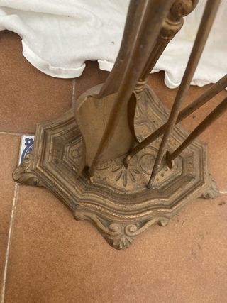 Juego de chimenea victoriano