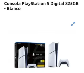 Consola PS5 Digital 825GB Blanca