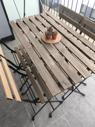 Conjunto mesa y 4 sillas TÄRNÖ IKEA