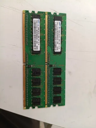 Memoria RAM Samsung 512MB PC2 dos módulos  se desc