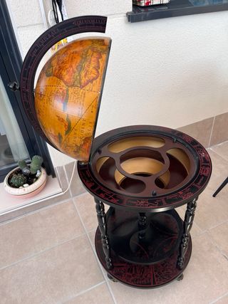 Mueble Bar Globo Terráqueo Vintage