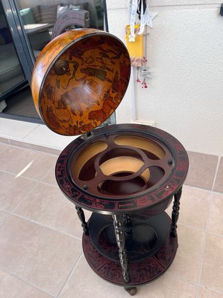 Mueble Bar Globo Terráqueo Vintage