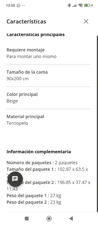 Sofá Cama Nido Beige solo uso 4 meses