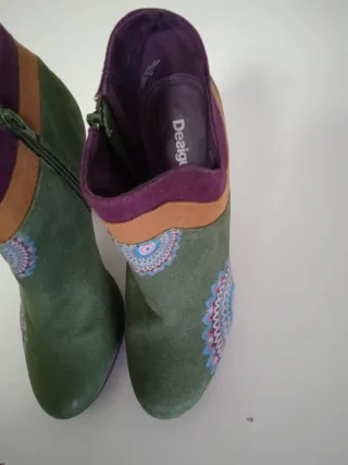 Botines Desigual Verdes y Morados n. 40