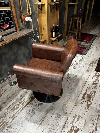 2 Sillones Barbería Vintage Piel