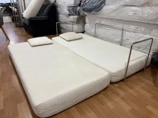 Sofá Cama Beige Corduroy Oferta