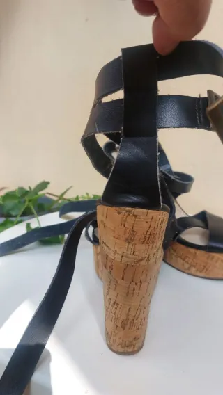 Sandalias  Plataforma Negra