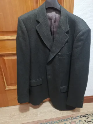 Chaqueta de traje L/XL Marrón y Azul