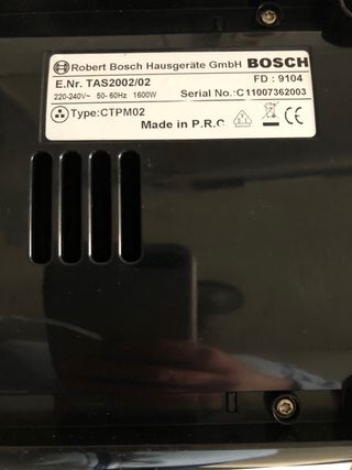 Cafetera Bosch Tassimo Negra