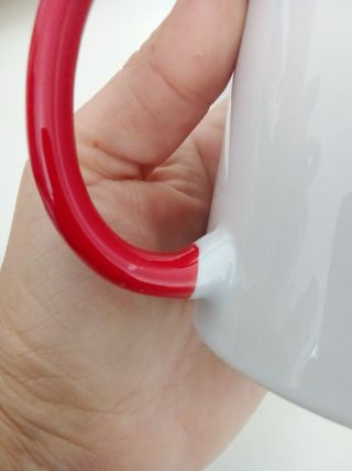 18 Tazas blancas e interior color para sublimar