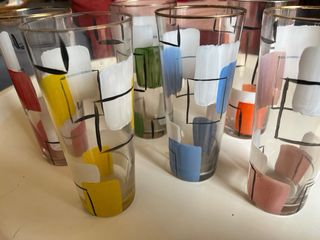 Vasos Tubo Vintage Multicolor