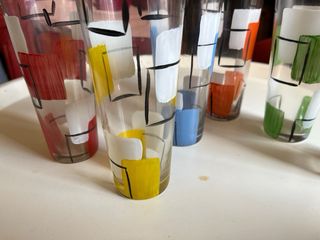 Vasos Tubo Vintage Multicolor