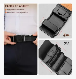 Cintura in pelle uomo chiusura automatica