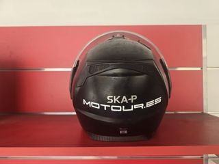 Casco de moto negro