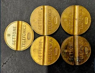 30 Gettoni Telefonici Vintage numeri Assortiti