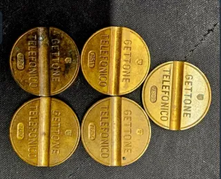 30 Gettoni Telefonici Vintage numeri Assortiti