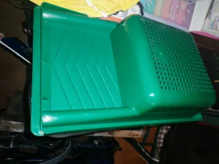 Nido para conejos gris y verde