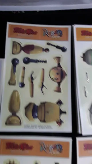6 Cromos Robots Tosta Rica Troquelados