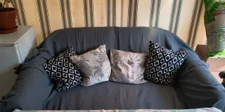 Sofá cama 2 plazas amarillo