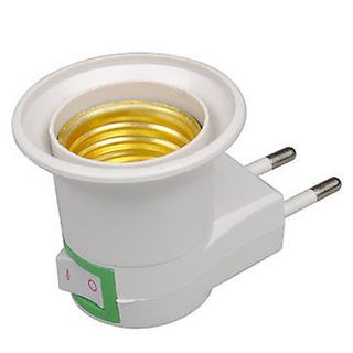 Adaptador Enchufe Bombilla con Interruptor