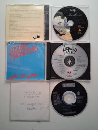 Lote 3 CDs, 1 LP y 2 Singles Loquillo