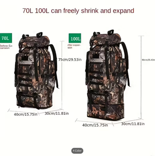 Mochila Senderismo Expandible 70L-100L