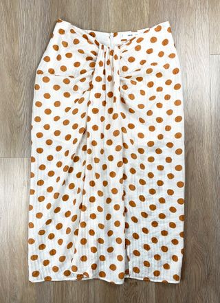 Long Skirt Cream & Terracotta Polka Dots | Sarong