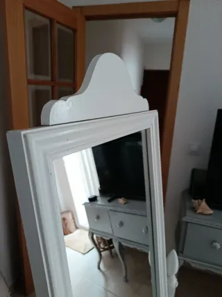 Espejo cuerpo entero vintage madera