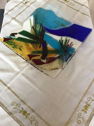 Portaoggetti / Centrotavola moderno in vetro