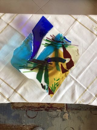 Portaoggetti / Centrotavola moderno in vetro