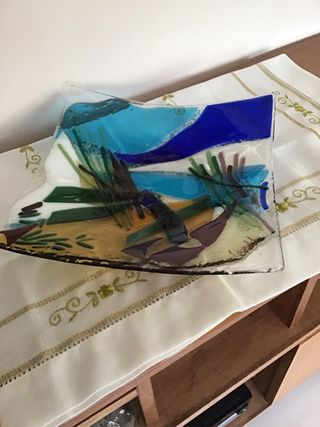 Portaoggetti / Centrotavola moderno in vetro