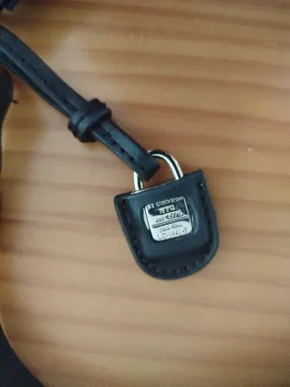 Lote 4 bolsos piel azul y marrón