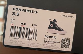 Converse Chuck Taylor all star - pelle con piattaforma