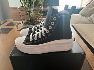 Converse Chuck Taylor all star - pelle con piattaforma