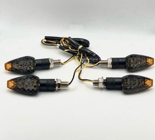 4x Intermitentes moto led homologados ahumados