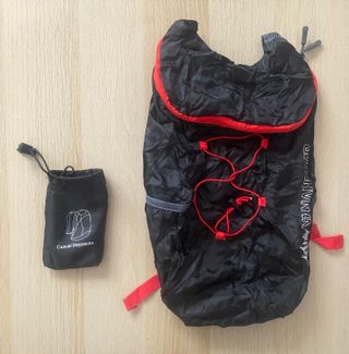 Mochila plegable VANAHHEIMR azul y naranja