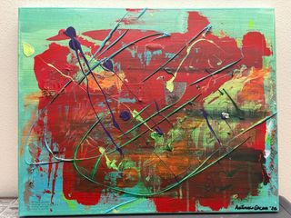 Quadro astratto INNERES AUGE 40x50 cm